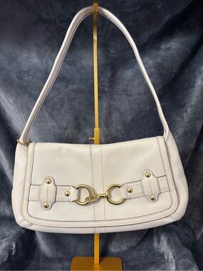 Vintage Coach Ergo Belted Hobo 11262 Parchment Leather Y2K